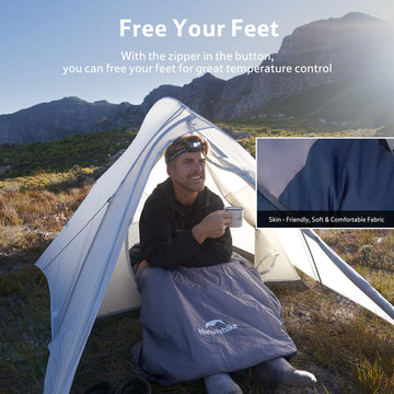 Naturehike sleeping bag multipurpose use for camping, hiking, and travel