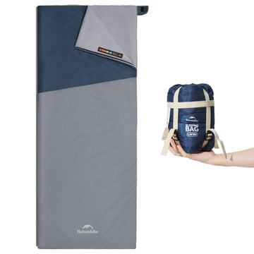 Naturehike sleeping bag zipper close-up shows snag-free glide for easy control