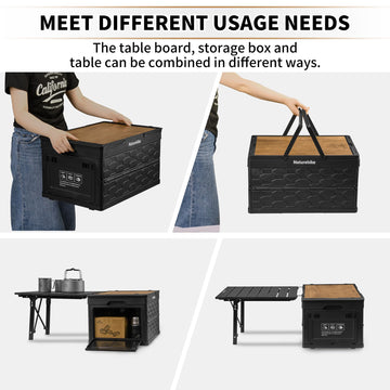 Naturehike Lispace 50L capacity keeps camping gear neatly stored.