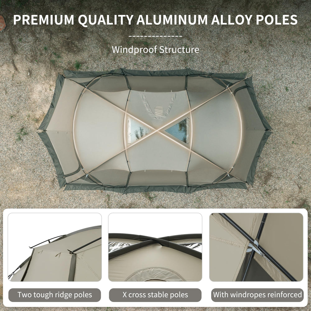 Naturehike Massif sky-view top enables daytime stargazing and light entry