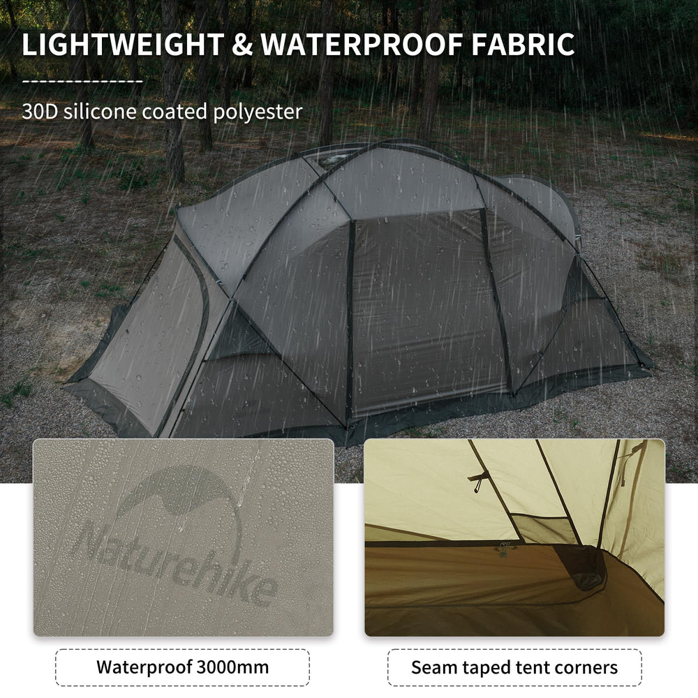 Naturehike Massif snow skirt blocks wind and snow around the tent