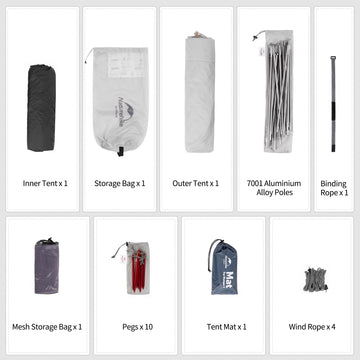 Naturehike Mongar double-layer design provides ventilation and condensation control