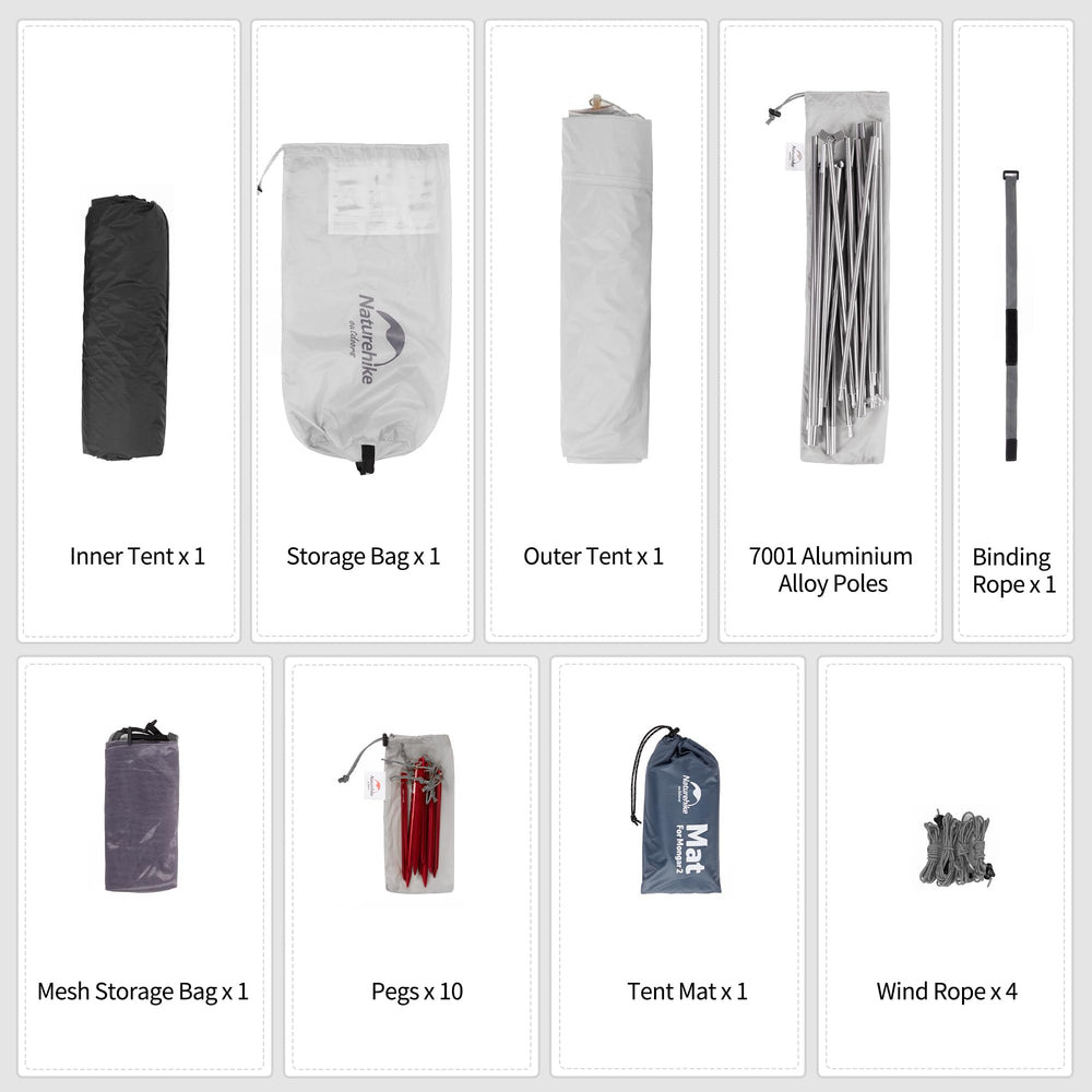 Naturehike Mongar double-layer design provides ventilation and condensation control
