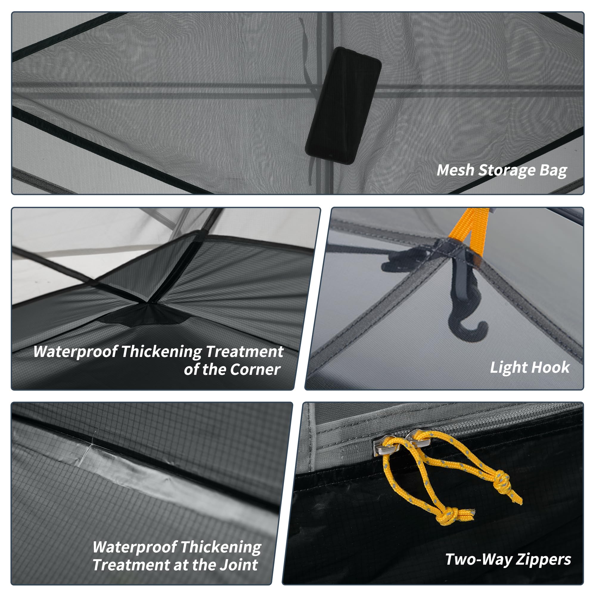 Naturehike Mongar free-standing aluminum poles enable stable setup