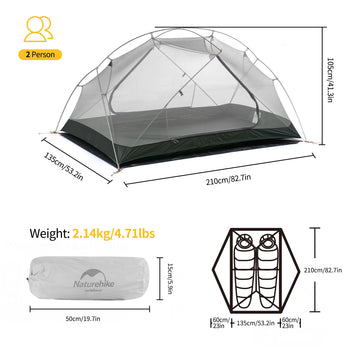 Naturehike Mongar setup in minutes shows quick camp setup for two