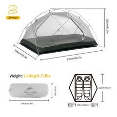 Naturehike Mongar setup in minutes shows quick camp setup for two