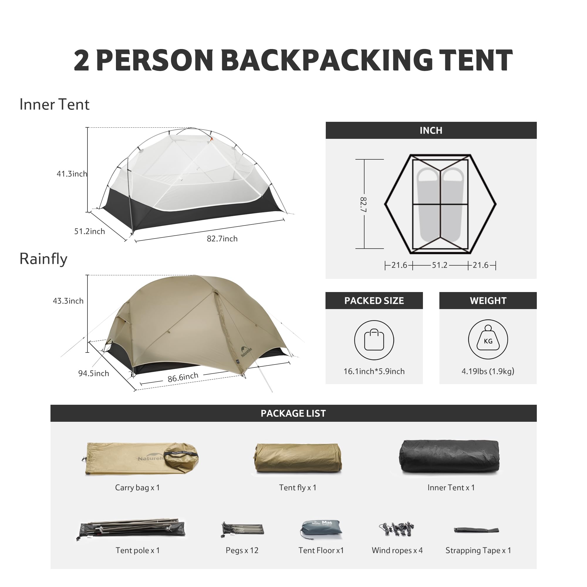 Naturehike Mongar UL packed size demonstrates its ultra-portable profile for hikers.