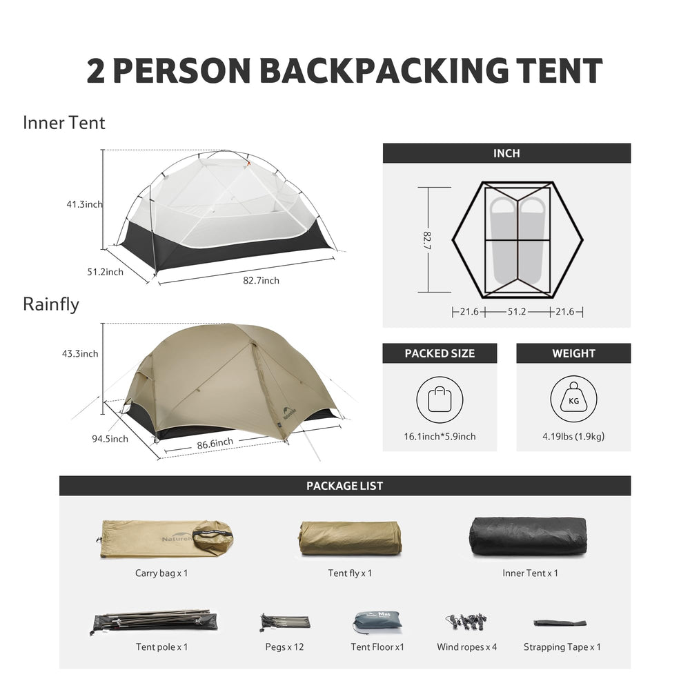 Naturehike Mongar UL packed size demonstrates its ultra-portable profile for hikers.