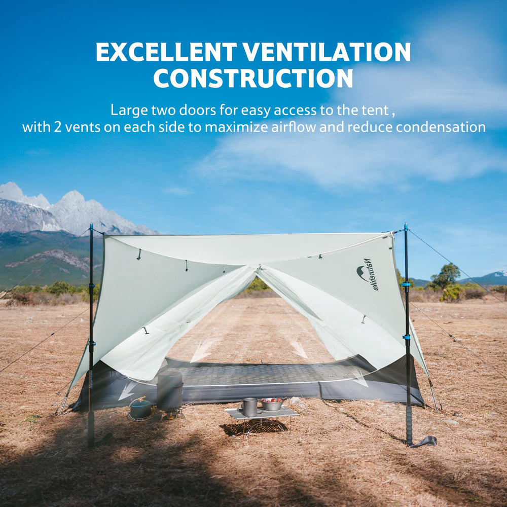 Naturehike Mongar UL mesh ventilation reduces condensation in humid conditions