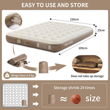Naturehike Narrow King camping use ready for outdoor comfort on the go.
