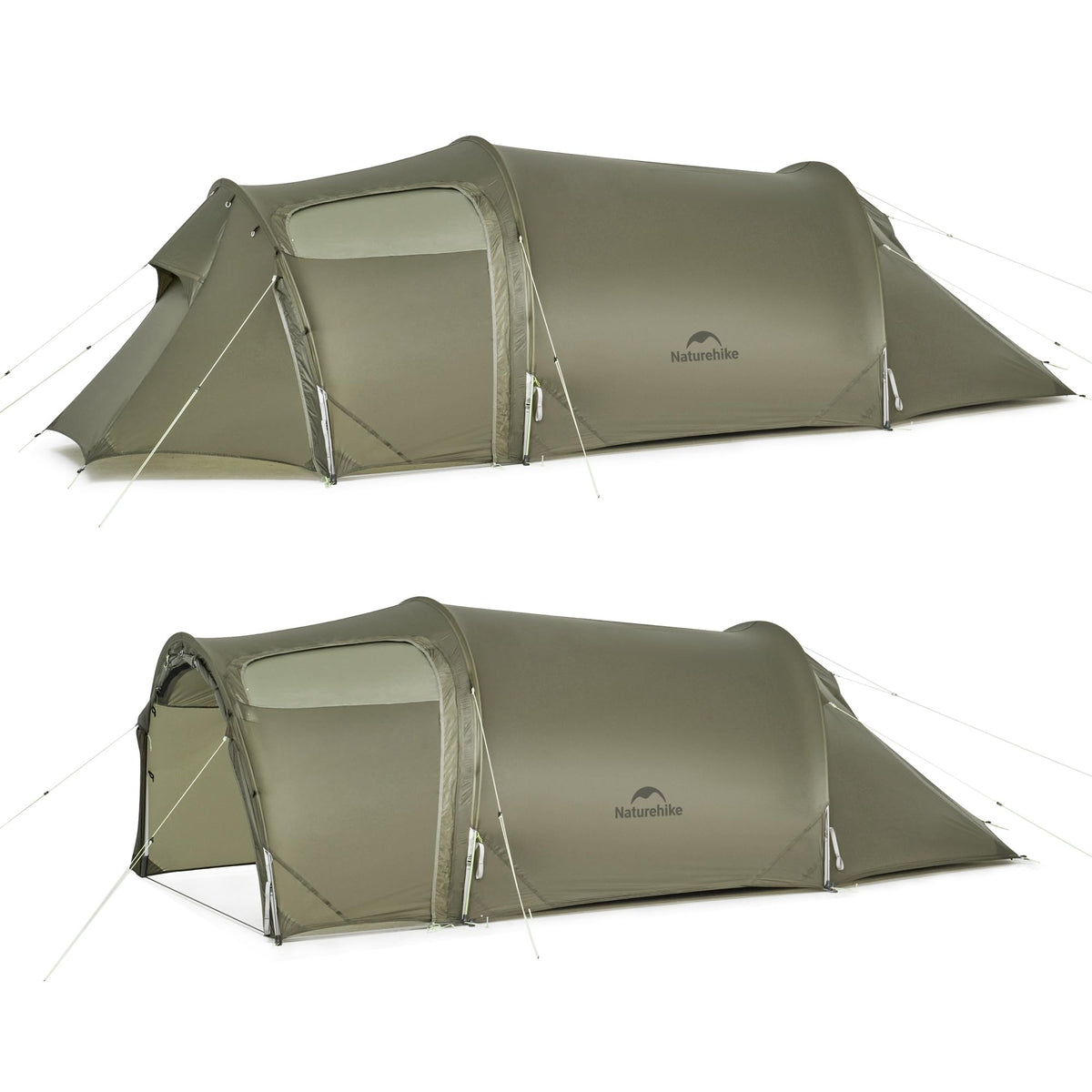 Naturehike Opalus UL exterior windproof tent in rugged terrain for four-season camping.