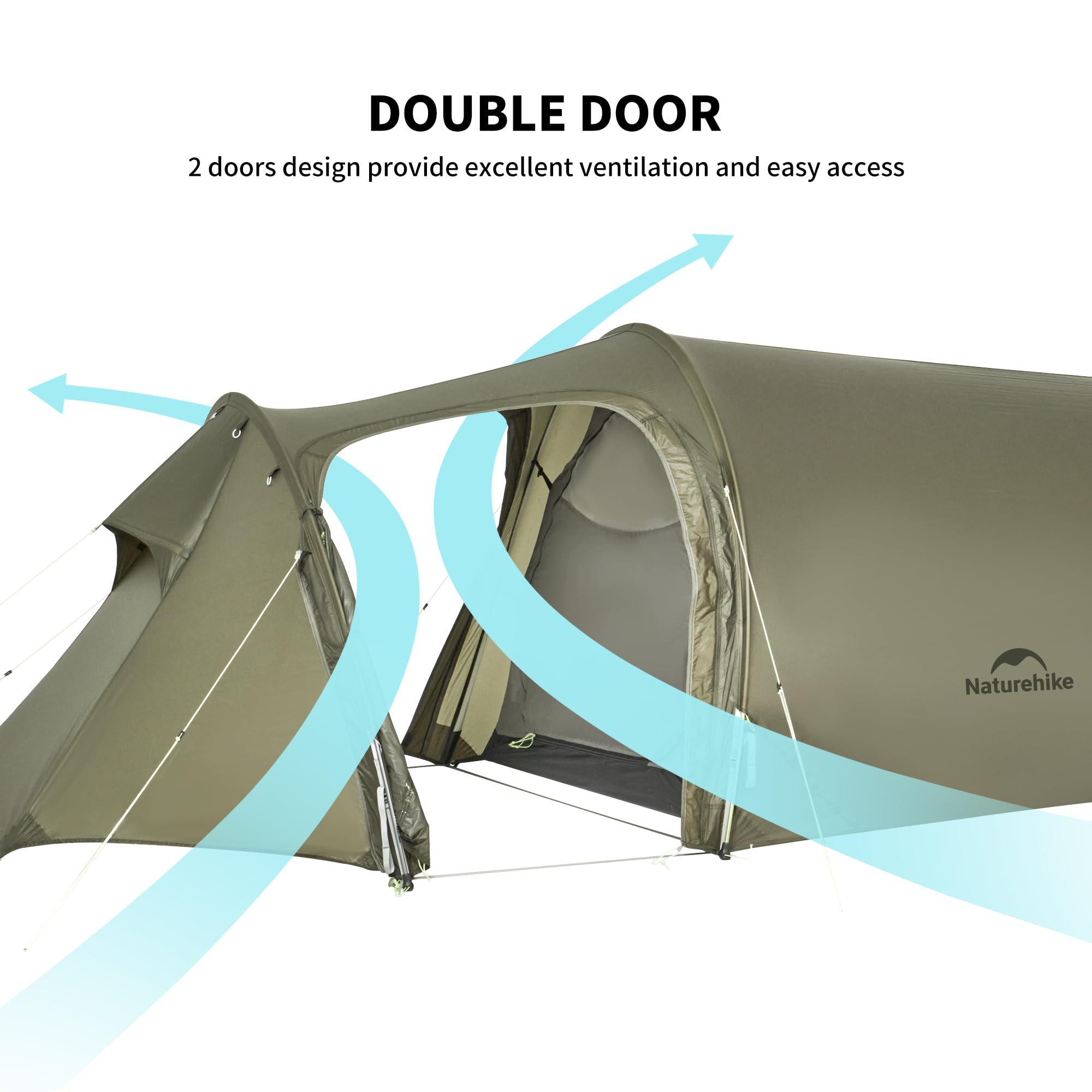 Naturehike Opalus UL fly-open option enabling extra ventilation on warm nights.