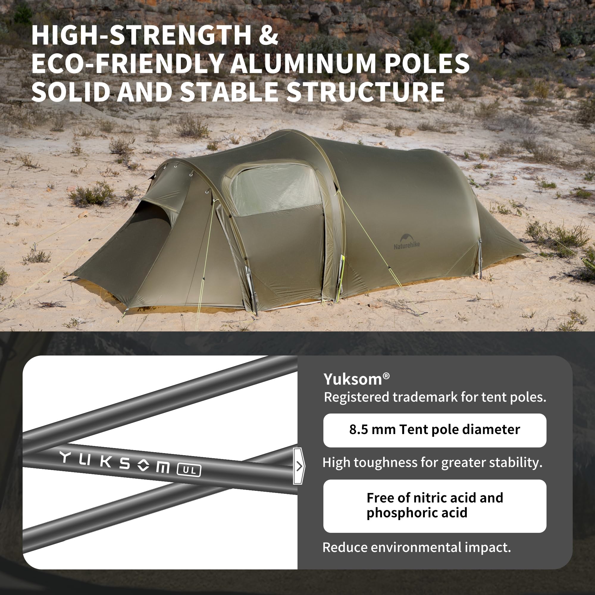 Naturehike Opalus UL packed view demonstrating compact carry size.