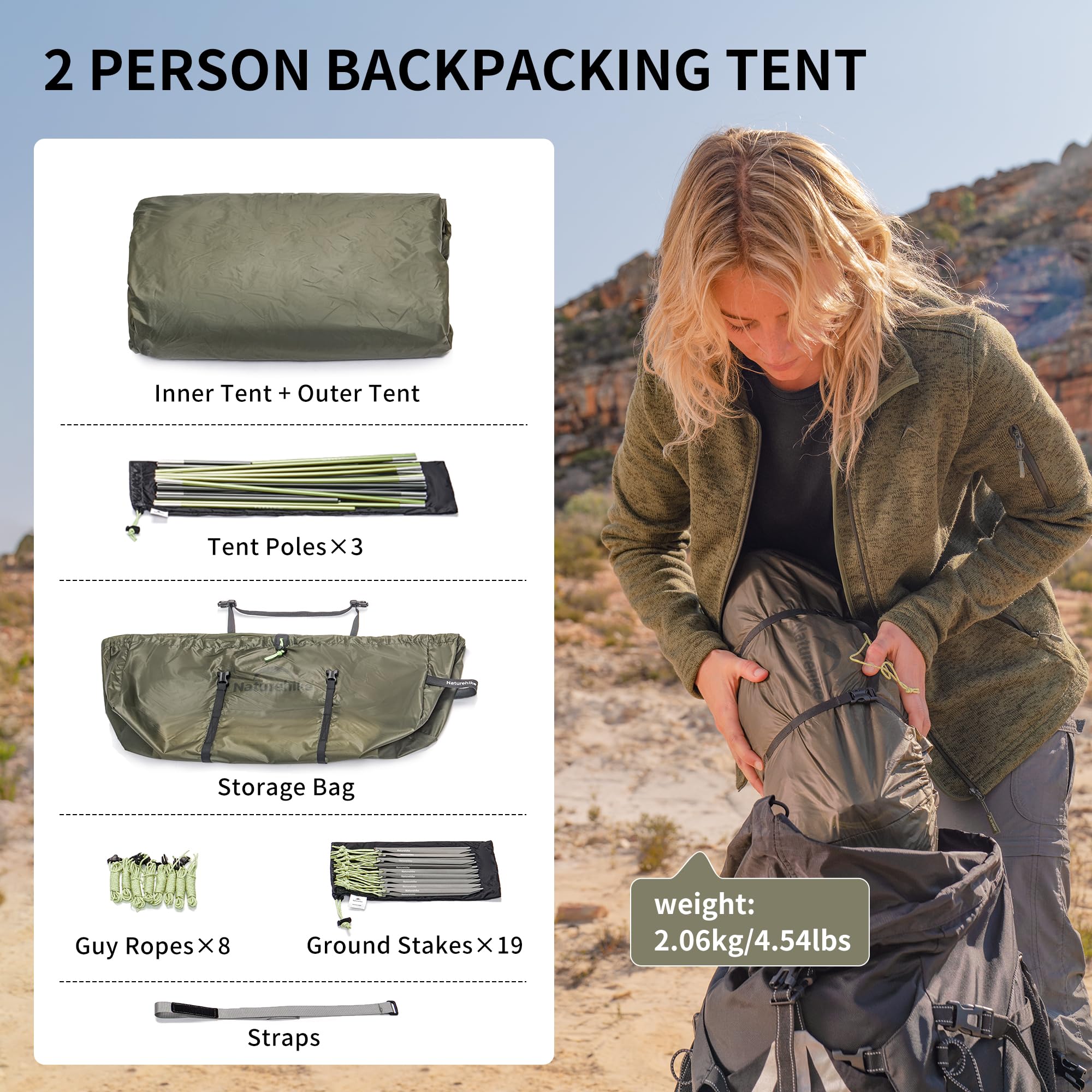 Naturehike Opalus interior ventilation for fresh air flow.