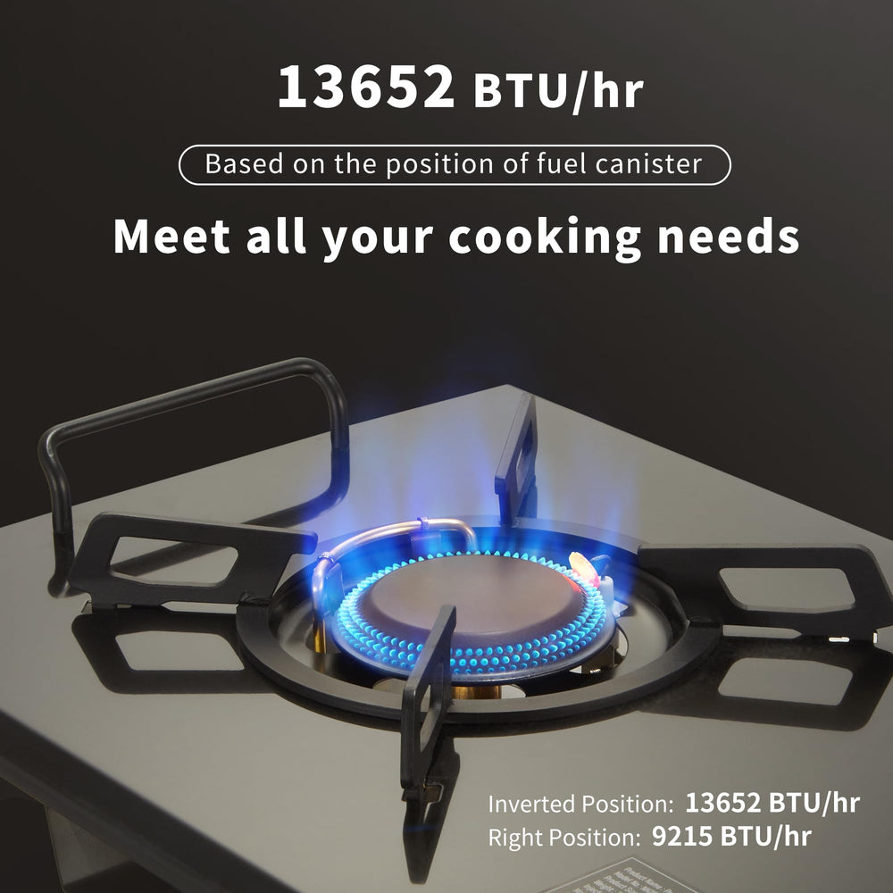 Naturehike piezo ignition provides quick, reliable lighting outdoors.