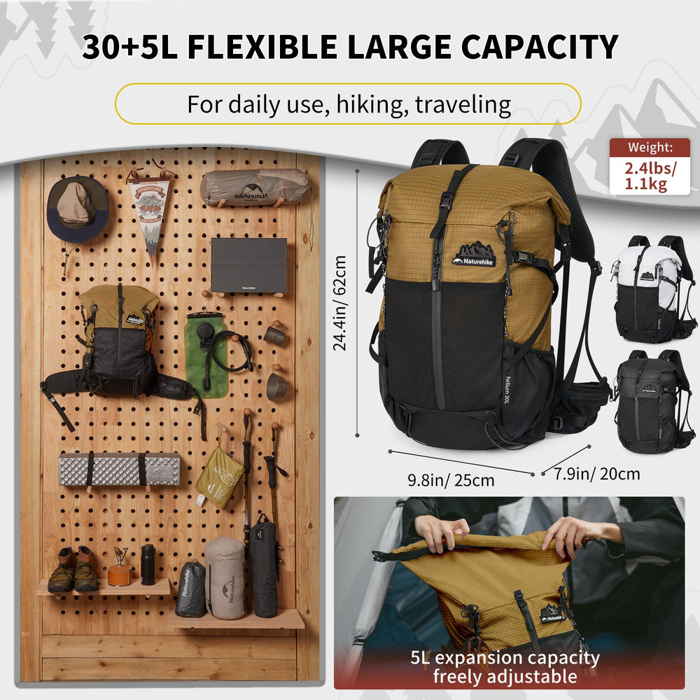 Naturehike polymer fabric offers durable, abrasion-resistant protection.