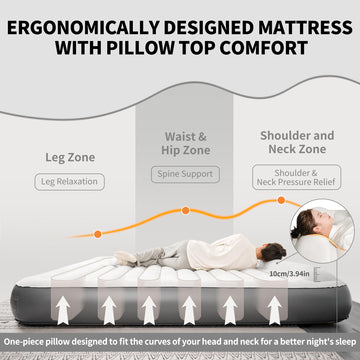 Naturehike ring air-column structure provides stable, cushioned support during movement