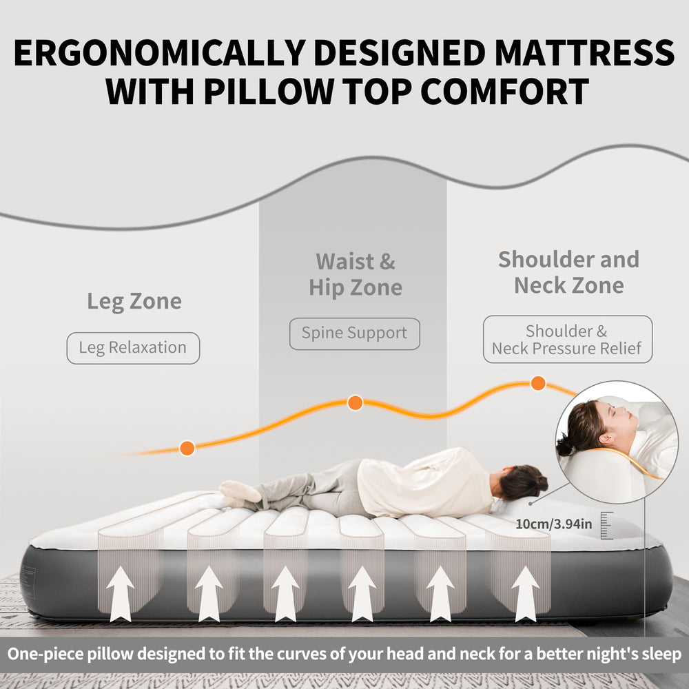 Naturehike ring air-column structure provides stable, cushioned support during movement