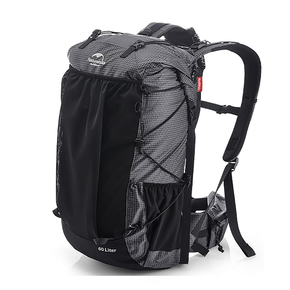 Naturehike Rock Series backpack front view with 60L capacity for extended hikes