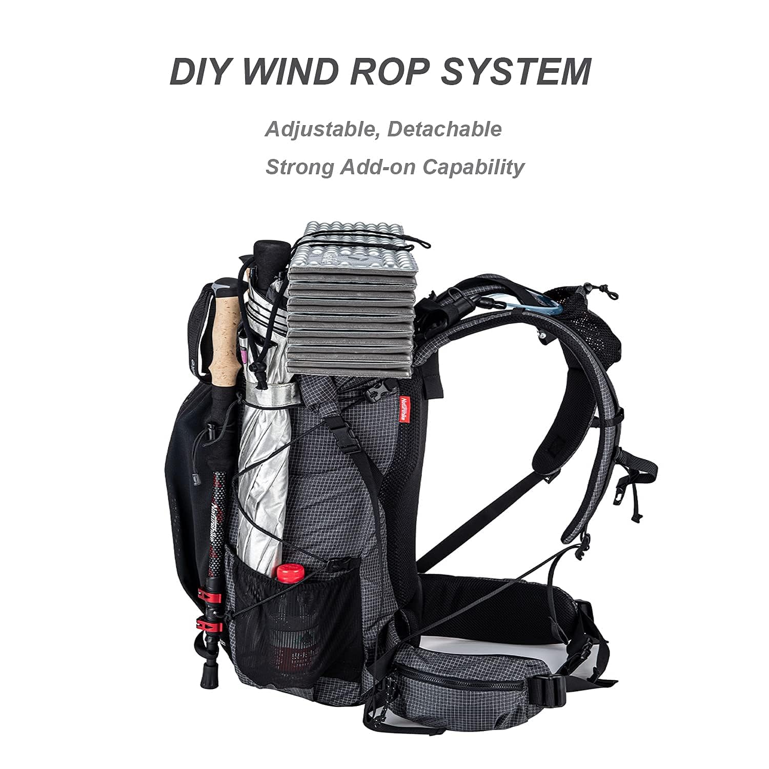 Naturehike Rock Series mesh back supports airflow for all-day comfort