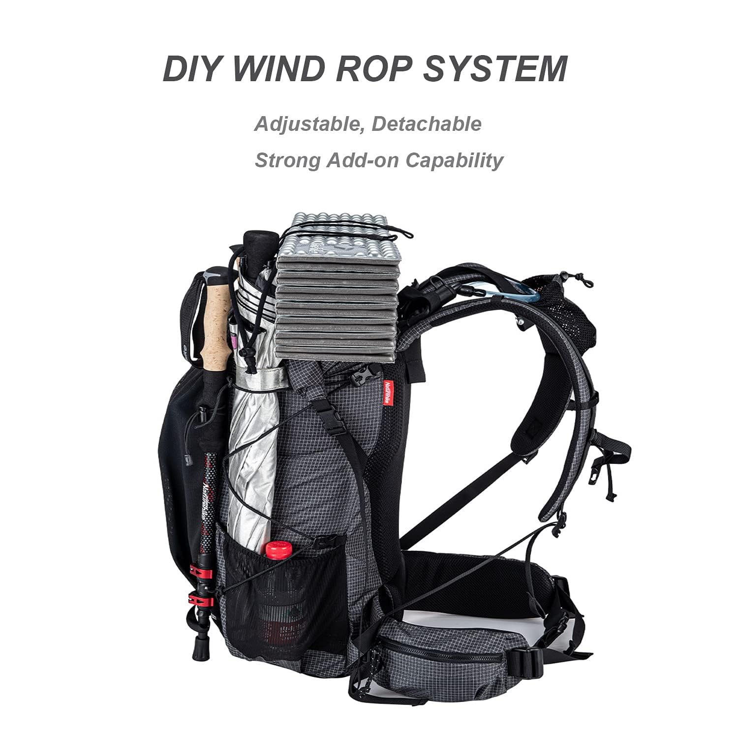 Naturehike Rock Series multiple pockets for organized camping gear