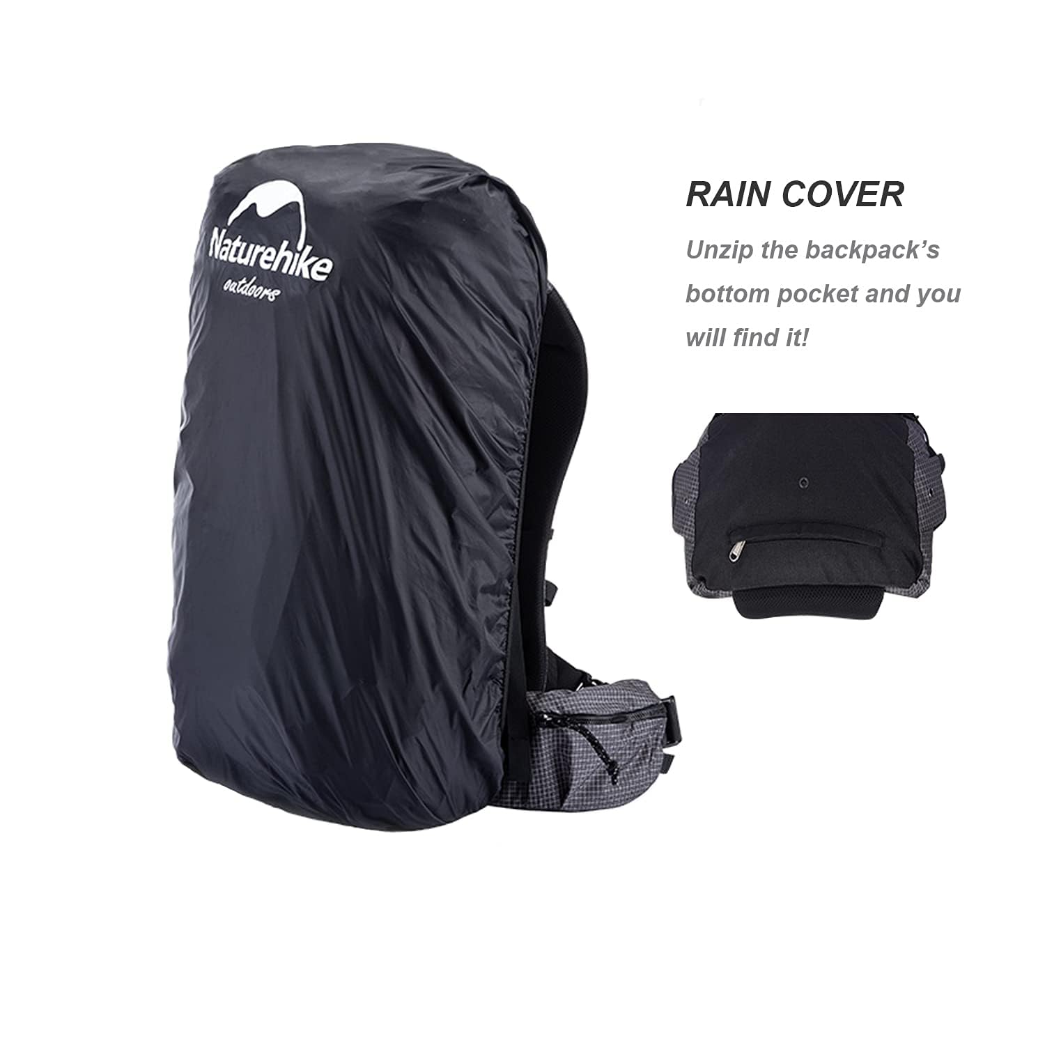 Naturehike Rock Series multi-pocket layout enables quick gear access