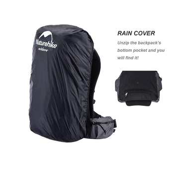 Naturehike Rock Series multi-pocket layout enables quick gear access