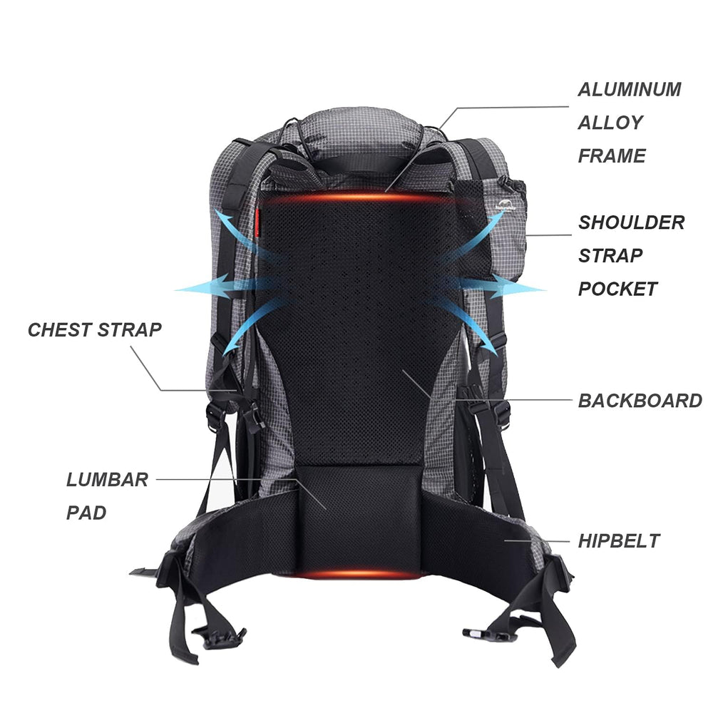 Naturehike Rock Series rain cover stored in bottom pocket