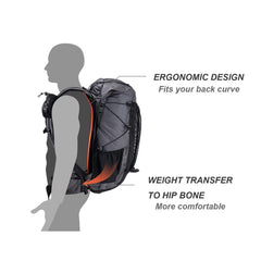Naturehike Rock Series rain cover stowed image shows ready protection during rain