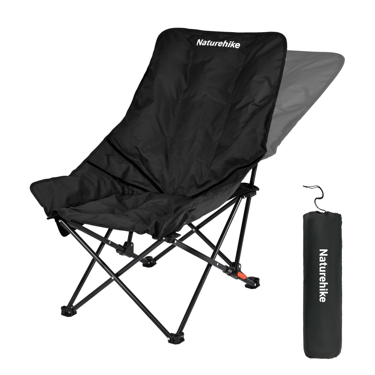 Naturehike Seastar padded chair side pocket for essentials during camping.