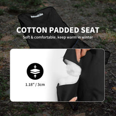 Naturehike Seastar padded chair wide seat supports relaxed seating.