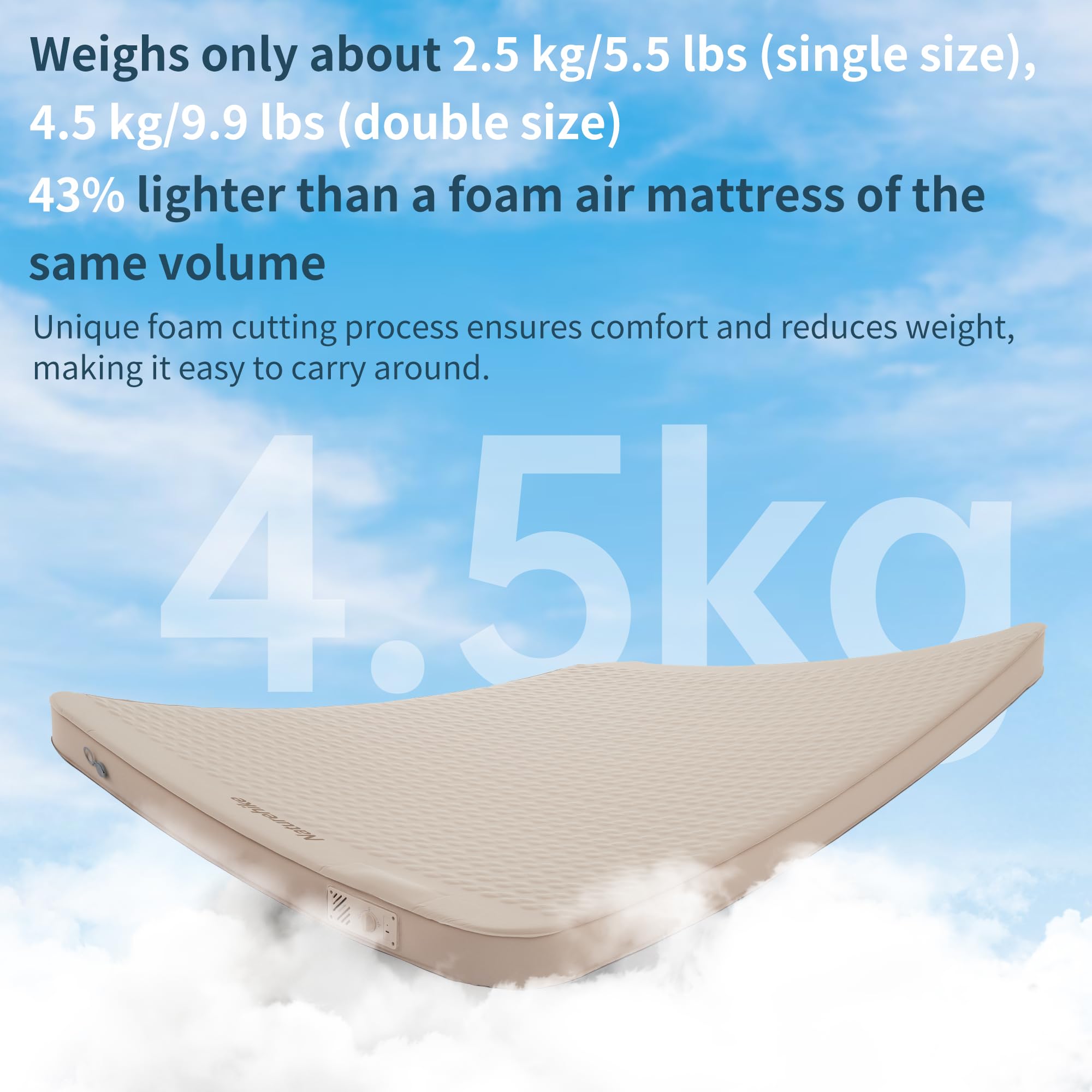 Naturehike single-size 200x76 cm model fits in compact car tents