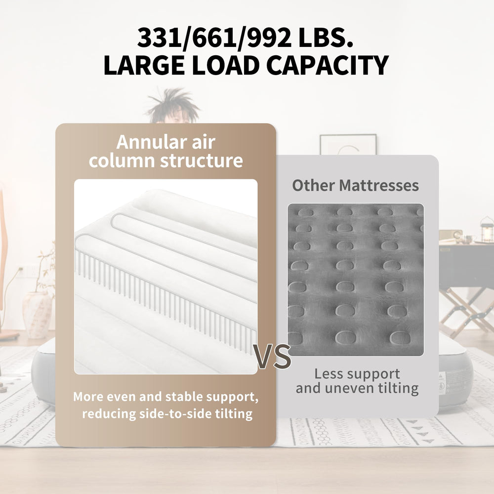 Naturehike skin-friendly flocked PVC offers a soft, safe sleeping surface