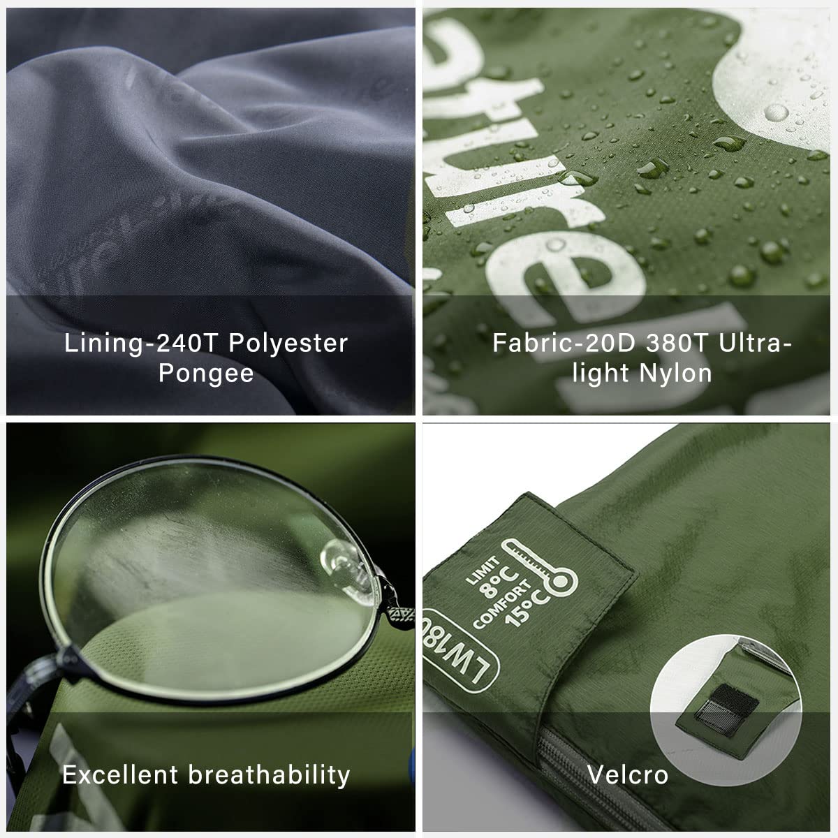 Naturehike sleeping bag durable fabric with reinforced seams for long outdoor use.