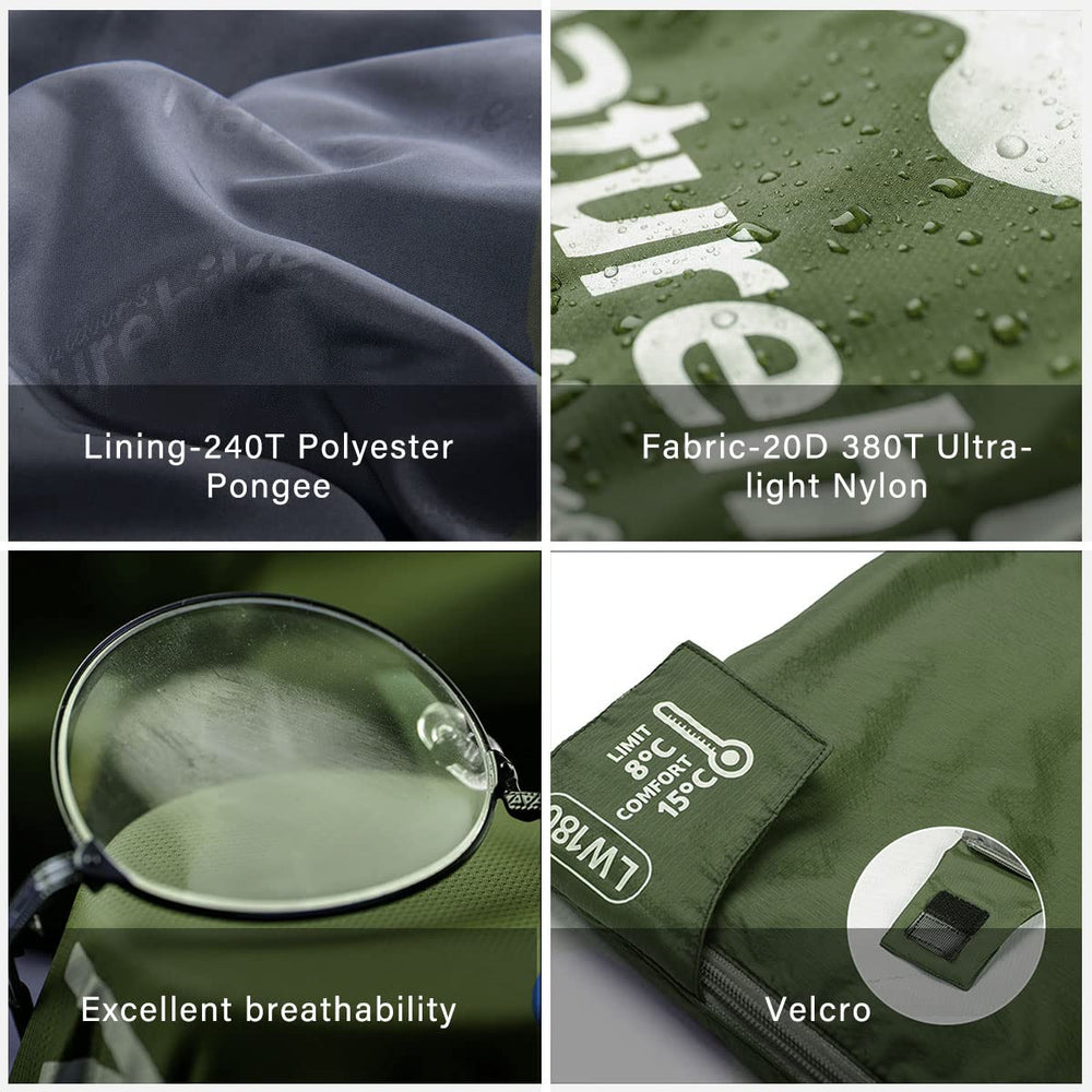 Naturehike sleeping bag durable fabric with reinforced seams for long outdoor use.