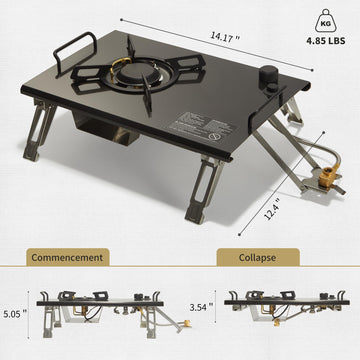 Naturehike stainless steel stove body with a brushed finish.