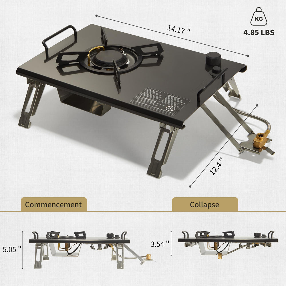 Naturehike stainless steel stove body with a brushed finish.