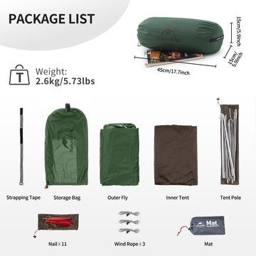 Naturehike Star River tent poles provide sturdy support against wind