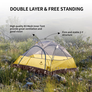 Naturehike Star River tent setup is fast and freestanding, ideal for quick camps after day hikes