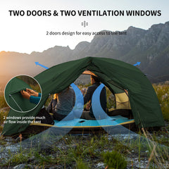 Naturehike Star River tent vestibule storage offers extra space for gear during trips