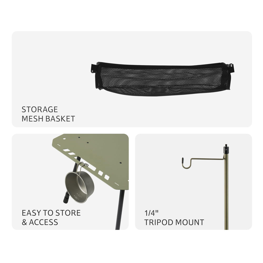 Naturehike Tactical Table lightweight aluminum design with carry bag