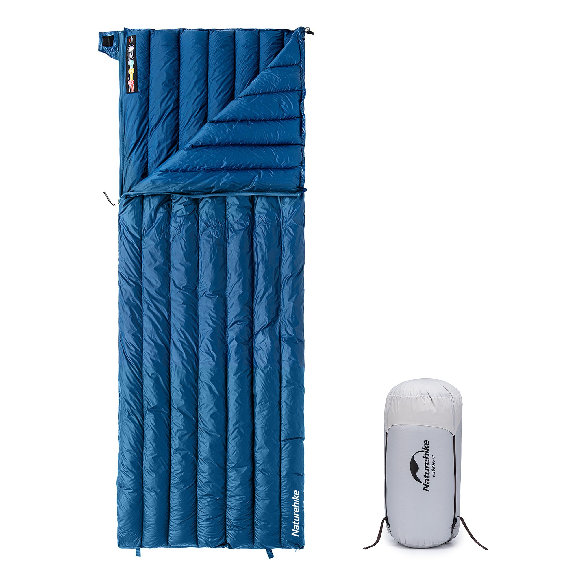 Naturehike ultralight down sleeping bag CW295 navy medium offers compact warmth for backpacking