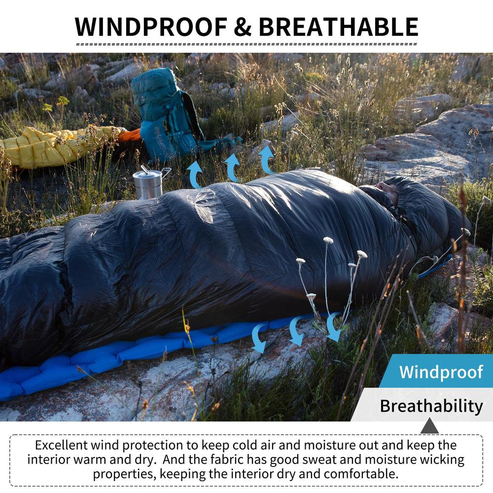 Naturehike ultralight duck down sleeping bag size medium proves versatile for adults