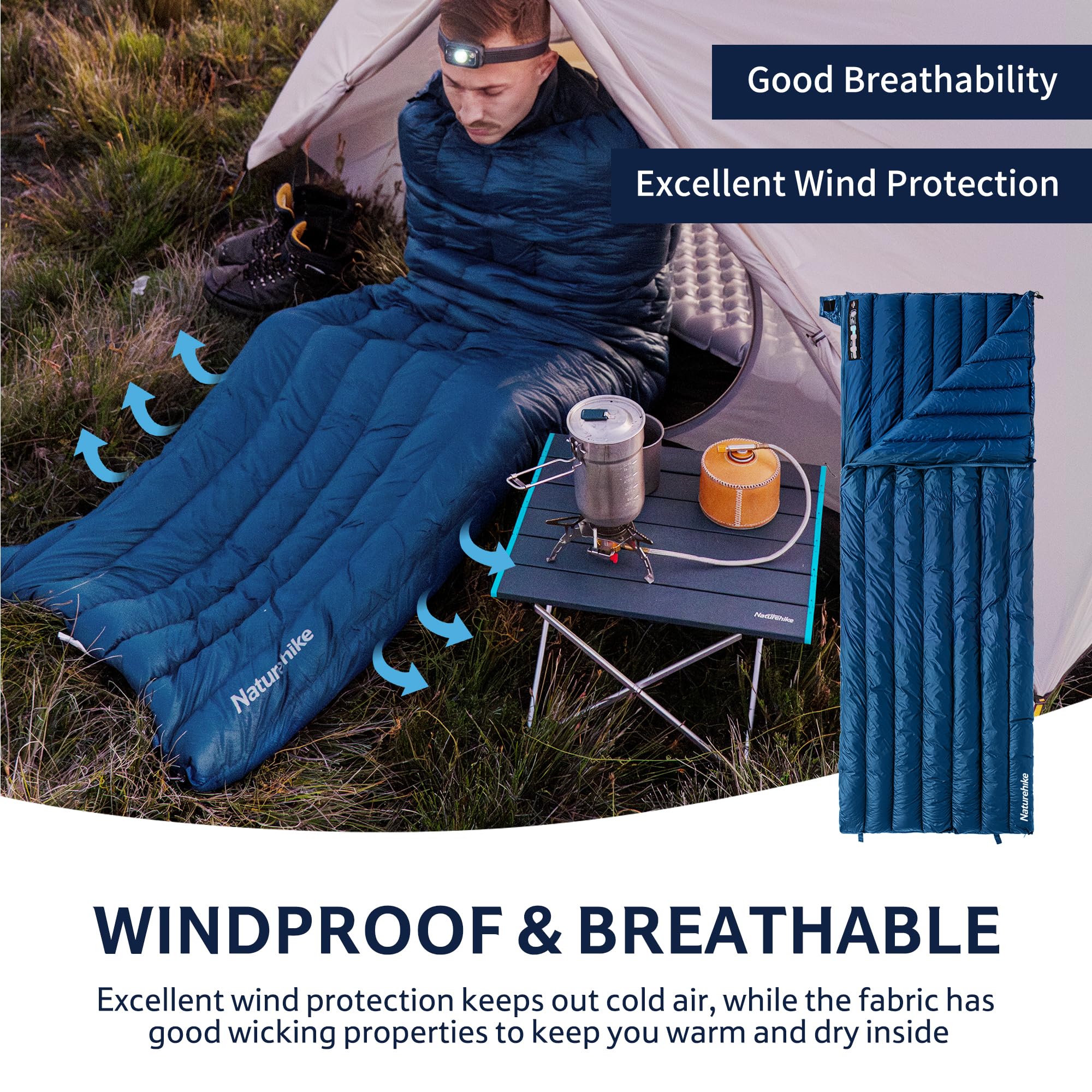 Naturehike ultralight bag weighs 565 grams for easy backpacking