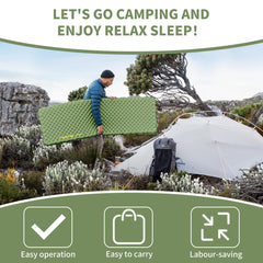 Naturehike ultralight sleeping pad 27oz enables easy backpacking comfort.