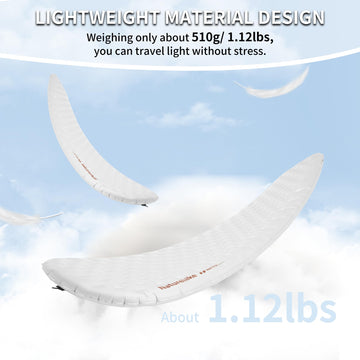 Naturehike ultralight sleeping pad side profile demonstrates 12cm thickness for added cushioning.
