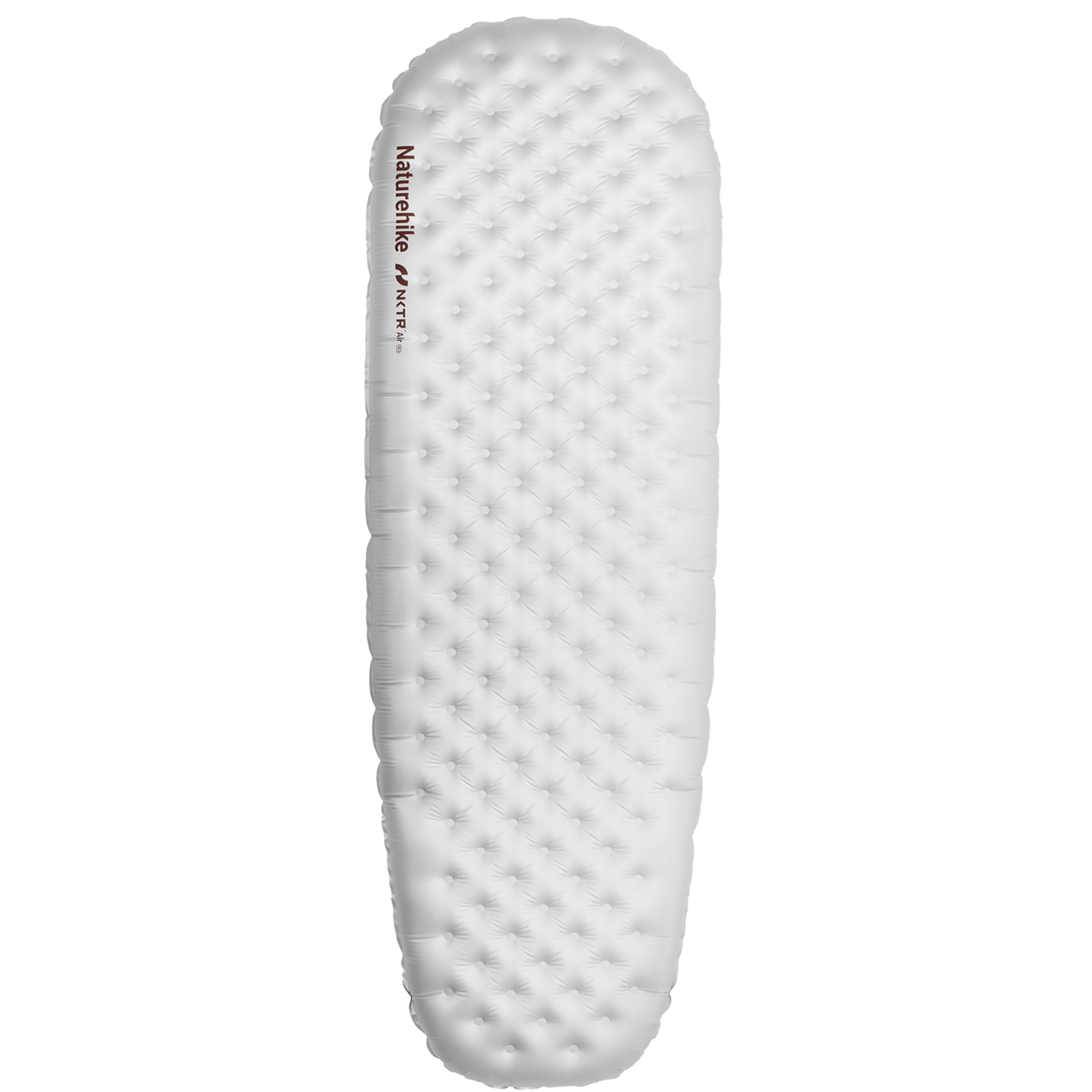 Naturehike ultralight sleeping pad top view highlighting compact, heat-retaining design for cold nights.