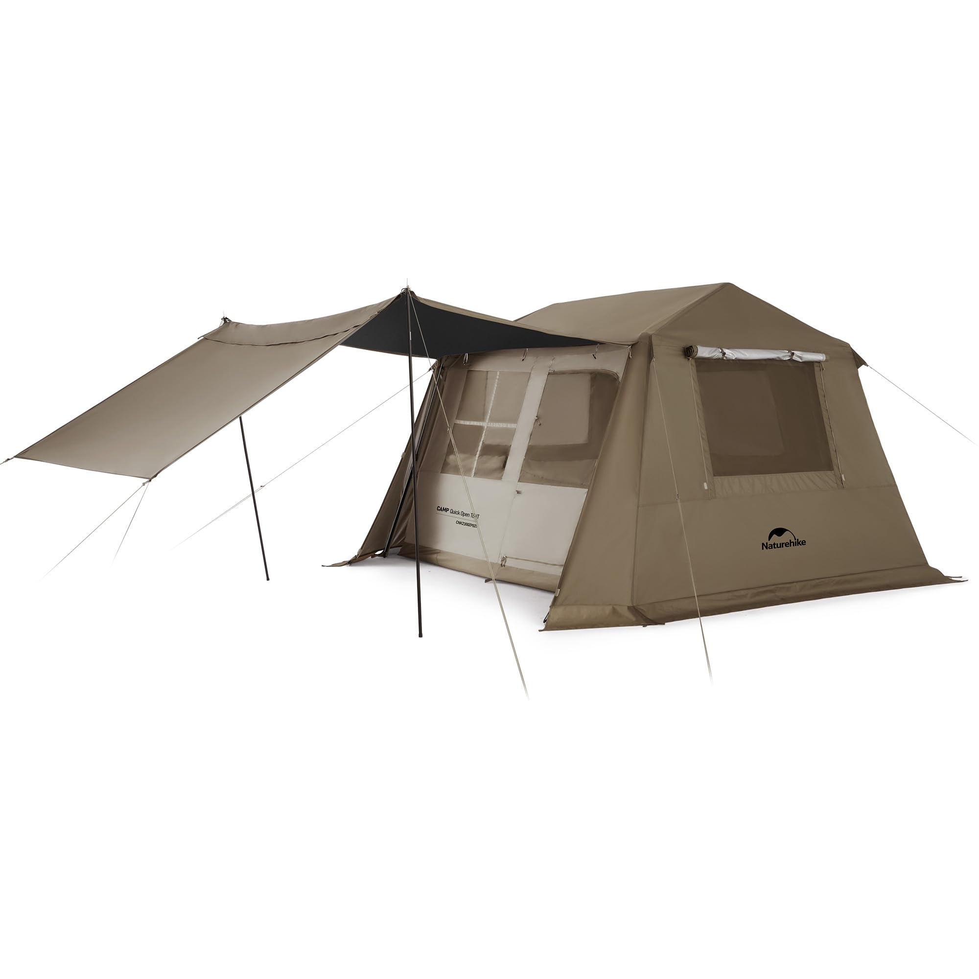 Naturehike Village camping tent easy setup demonstrates quick assembly for busy weekend trips.