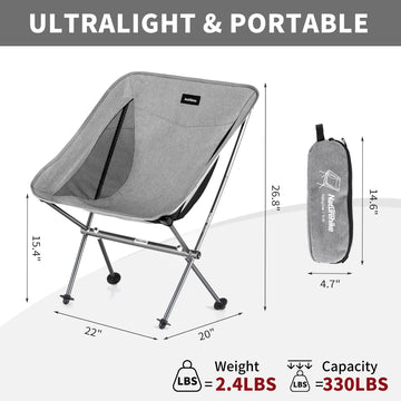 Naturehike YL05 chair aluminum-frame highlights lightweight strength