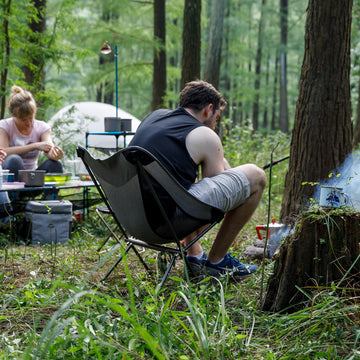 Naturehike YL05 chair shows quick assembly for campsite setup